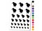 Kiwi Bird Solid Temporary Tattoo Water Resistant Fake Body Art Set Collection